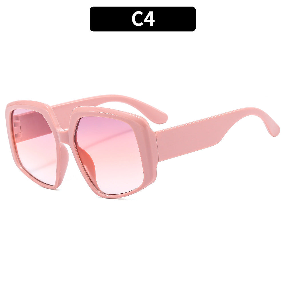Wholesale Irregular Large Frame PC Sunglasses